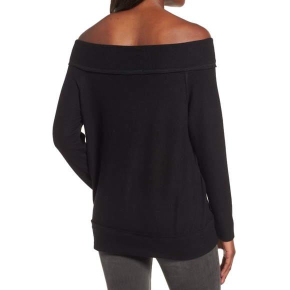 Gibson x Living in Yellow Fleece Off the Shoulder - Picture 2 of 8